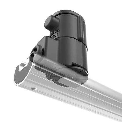 RAM Mount RAM Tube Jr. Holder w/Universal Adapt-A-Post Track Base - 4