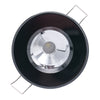 Lumitec Illusion Flush Mount LED Down Light - Spectrum RGBW - Warm White - Black Housing - Chrome Reflector [117165]