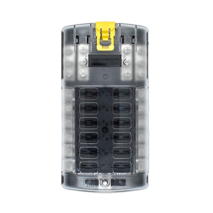 Bluewater 12 Position Fuse Block ATC w/Yellow Slide [3200-3003-012]