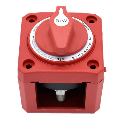 Bluewater Off/1/2/Both Battery Switch - Surface Mount - Red [9800-007-11]