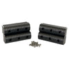 Caliber BunkWrap End Cap 2x6" Black Accessory Kit w/Stainless Steel Hardware *4-Pack [23053-BK]