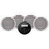Aquatic AV GS2 Gauge Stereo  2 Pairs of EC651 6.5" White Speakers [CK305]
