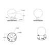 RAM Mount 3.68" Round Base w/3-3/8" E Size Ball [RAM-E-202U]