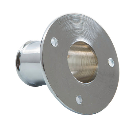 Whitecap Top-Mounted Flag Pole Socket CP/Brass - 1