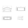 Lumitec Contour Series Inset Navigation Light - Stern White [101576]