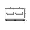 Tecnoseal Rectangular Zinc Plate Anode w/Inserts - 12" x 6" x 1" [TEC-DIVERSD]