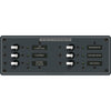 Blue Sea 8097 AC 6 Position Toggle Circuit Breaker Panel - White Switches [8097]