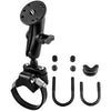 RAM Mount U-Bolt ATV/UTV Strap w/Double Socket Arm and 1/4 -20 Mounting Bolt Base [RAM-B-149Z-2-202A]