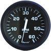 Faria Euro Black 4" Tachometer - 6,000 RPM (Gas - Inboard & I/O) [32804]