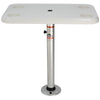 Springfield 16" x 28" Rectangle Table Package - White Thread-Lock [1690107]